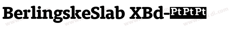 BerlingskeSlab XBd字体转换